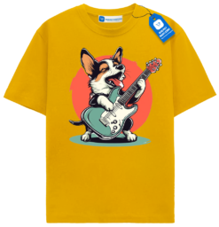 Corgi Rocker T Shirt, Funny Dog Lover Tee