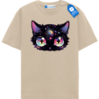 Cosmic Cat Face T Shirt