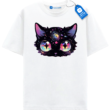 Cosmic Cat Face T Shirt