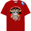 Cute Devil Cat Tee, Halloween Gift For Cat Lover