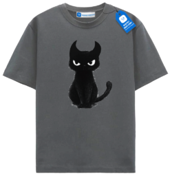 Devil Cat T Shirt, Halloween Cat Tee