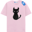 Devil Cat T Shirt, Halloween Cat Tee
