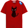 Devil Cat T Shirt, Halloween Cat Tee