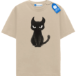 Devil Cat T Shirt, Halloween Cat Tee