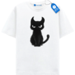 Devil Cat T Shirt, Halloween Cat Tee