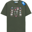 Floral Skeleton Cats T Shirt