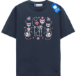 Floral Skeleton Cats T Shirt