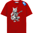 Funny Rocker Kitten Tee, Cat Lover T Shirt