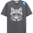 Futuristic Cat Headphones Tee, Gift For Cat Lover