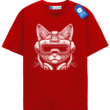 Futuristic Cat Headphones Tee, Gift For Cat Lover