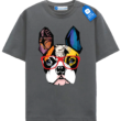 Geometric French Bulldog T Shirt, Colorful Bulldog Shirt