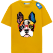 Geometric French Bulldog T Shirt, Colorful Bulldog Shirt