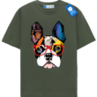 Geometric French Bulldog T Shirt, Colorful Bulldog Shirt