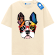 Geometric French Bulldog T Shirt, Colorful Bulldog Shirt