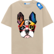Geometric French Bulldog T Shirt, Colorful Bulldog Shirt