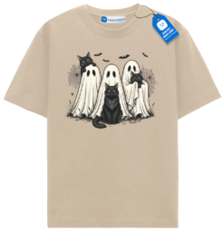 Ghost Cats Halloween T Shirt, Cat Lover Tee