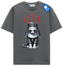 Gothic Nun Cat T Shirt