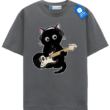 Headphones Guitar Cat T Shirt