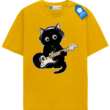 Headphones Guitar Cat T Shirt