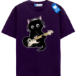 Headphones Guitar Cat T Shirt