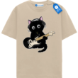 Headphones Guitar Cat T Shirt