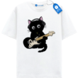 Headphones Guitar Cat T Shirt