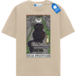 High Priestess Tarot Cat T Shirt, Witchy Black Cat Tee