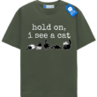 Hold On I See A Cat Tee, Cat Lover T Shirt