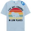 Ive Got Friends In Low Places T Shirt, Retro Bulldog Shirt
