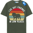 Ive Got Friends In Low Places T Shirt, Retro Bulldog Shirt