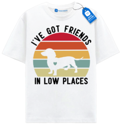 Ive Got Friends In Low Places T Shirt, Retro Dachshund Shirt