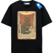 Justice Tarot Cat T Shirt, Vintage Black Cat Tarot Card Tee Justice Tarot Cat T Shirt, Vintage Black Cat Tarot Card Tee