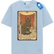 Justice Tarot Cat T Shirt, Vintage Black Cat Tarot Card Tee Justice Tarot Cat T Shirt, Vintage Black Cat Tarot Card Tee
