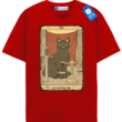 Justice Tarot Cat T Shirt, Vintage Black Cat Tarot Card Tee Justice Tarot Cat T Shirt, Vintage Black Cat Tarot Card Tee