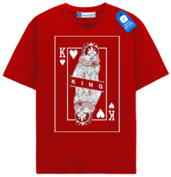 King Of Cats Tuxedo Cat Playing Card T Shirt