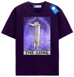 Long Cat T Shirt, Funny Tarot Meme Cat Tee