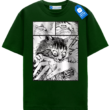 Manga Bite Cat T Shirt, Anime Cat Meme Tee