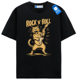 Meowtal Riffs Rock N Roll Cat Tee