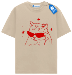 Minimal Cool Cat Sunglasses Shirt, Cat Lover Gift