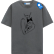 Minimalist Cat Cuddle T Shirt, Cat Lover Gift