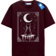 Moonwatcher Cat T Shirt, Witchy Black Cat Lover Tee