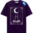 Moonwatcher Cat T Shirt, Witchy Black Cat Lover Tee