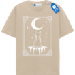 Moonwatcher Cat T Shirt, Witchy Black Cat Lover Tee