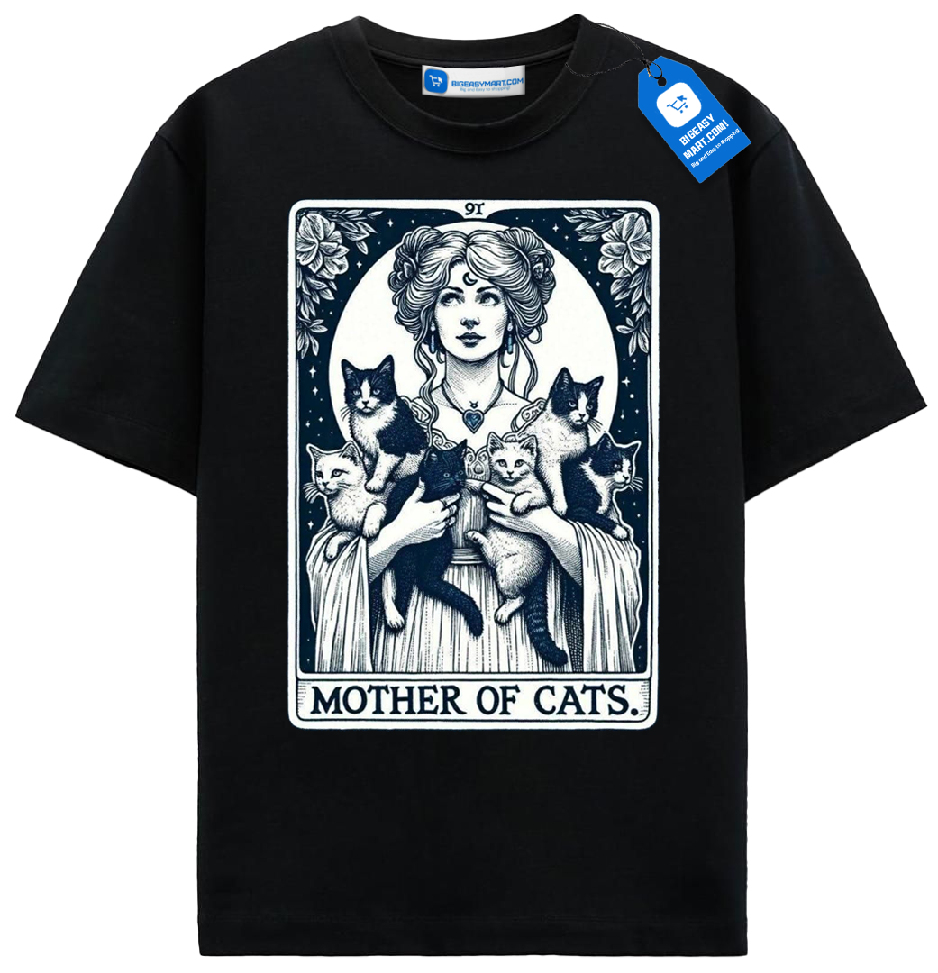 Mother Of Cats T Shirt, Cat Lover Tee Mother Of Cats T Shirt, Cat Lover Tee - Image 13