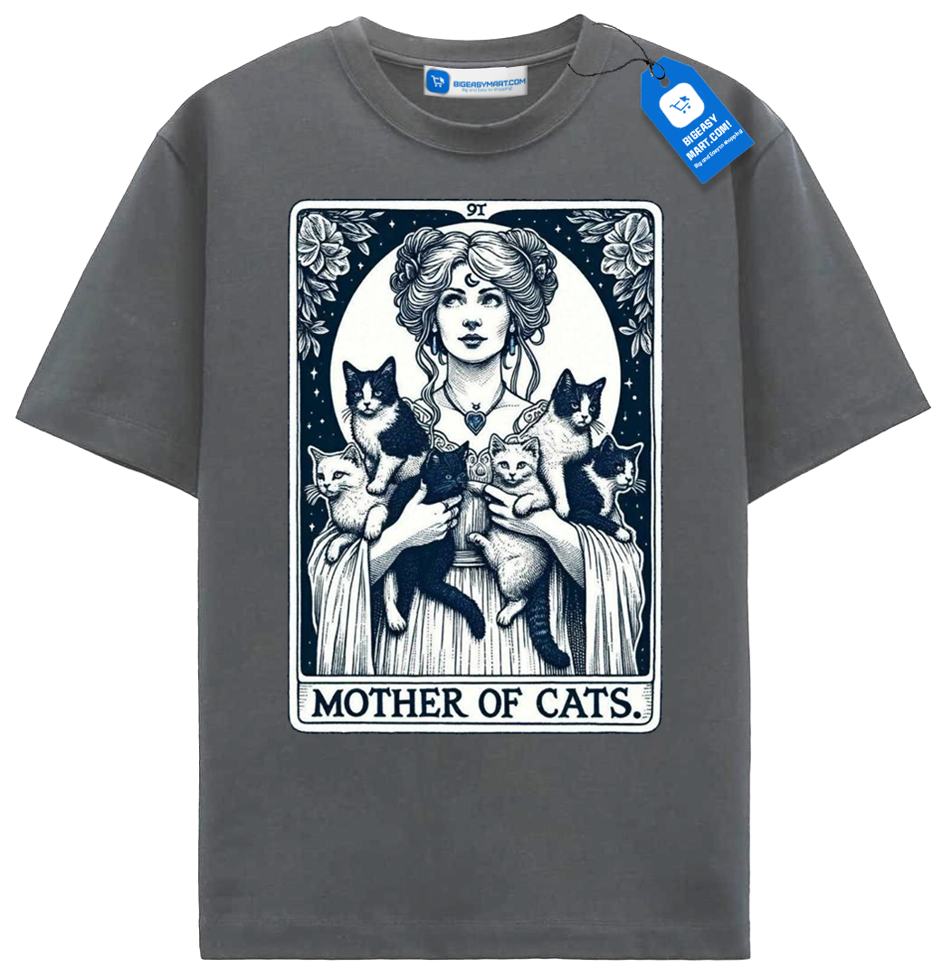 Mother Of Cats T Shirt, Cat Lover Tee Mother Of Cats T Shirt, Cat Lover Tee - Image 12