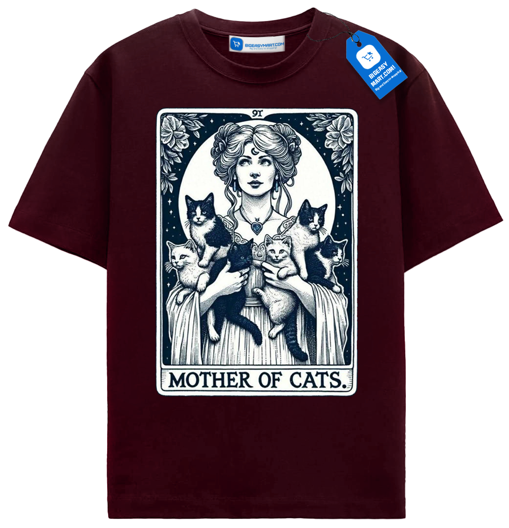 Mother Of Cats T Shirt, Cat Lover Tee Mother Of Cats T Shirt, Cat Lover Tee - Image 9
