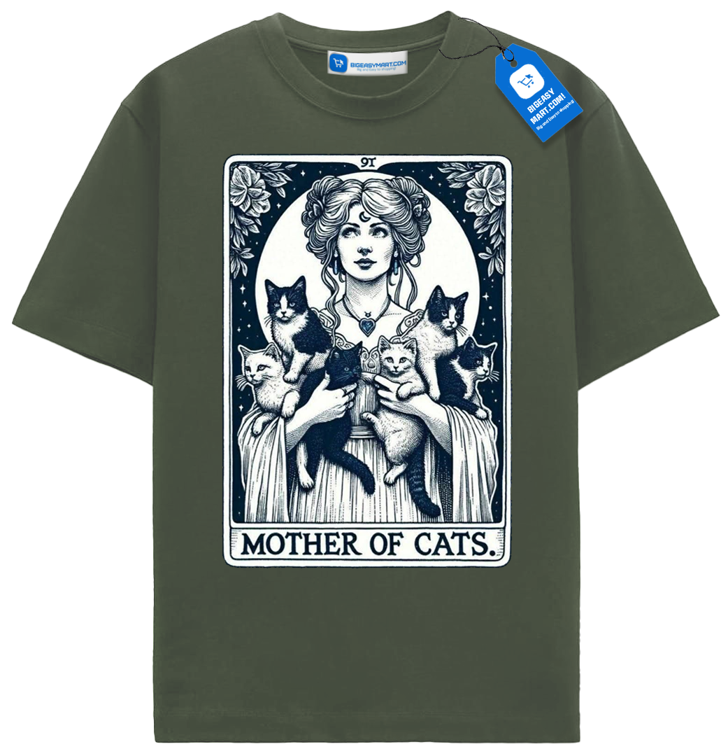 Mother Of Cats T Shirt, Cat Lover Tee Mother Of Cats T Shirt, Cat Lover Tee - Image 8