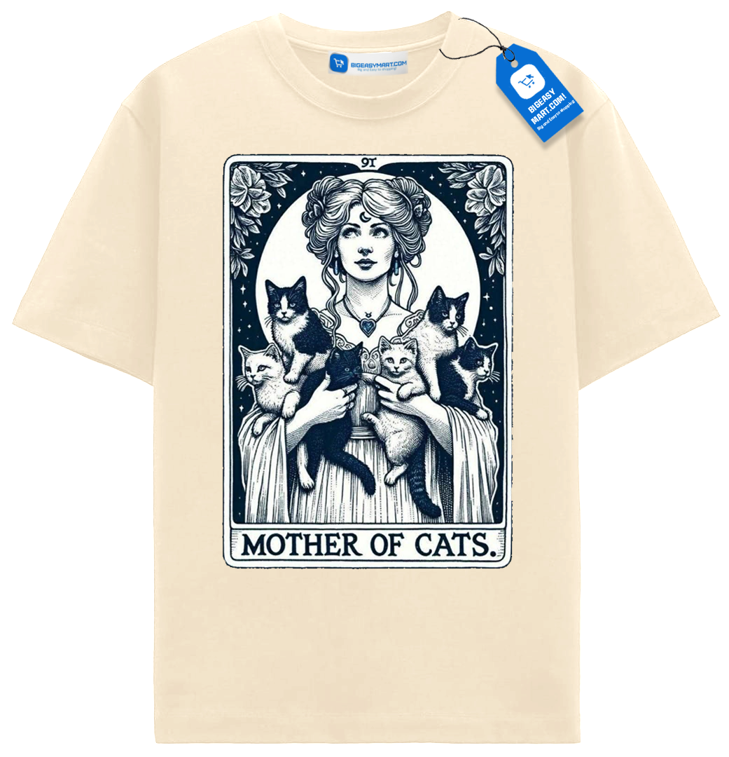 Mother Of Cats T Shirt, Cat Lover Tee Mother Of Cats T Shirt, Cat Lover Tee - Image 7
