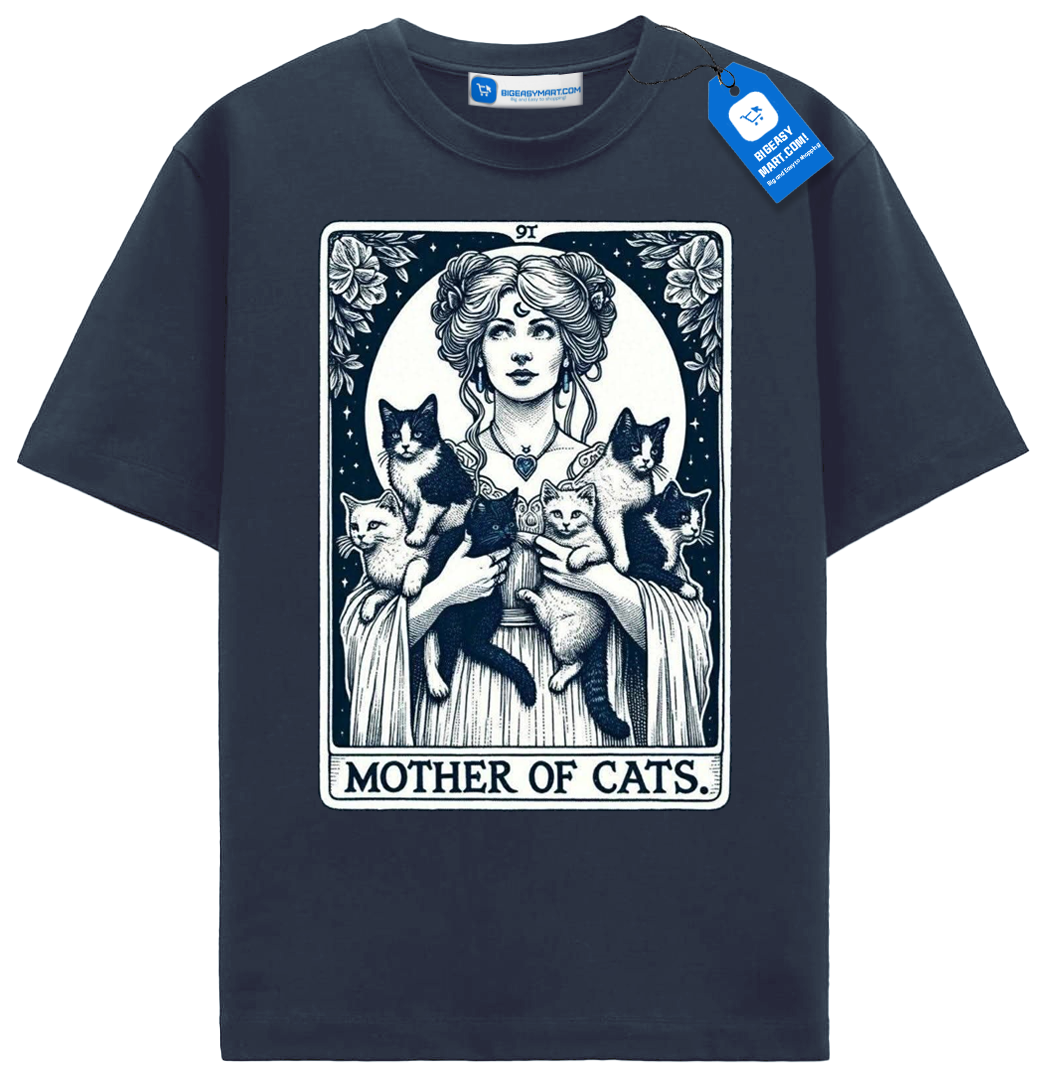 Mother Of Cats T Shirt, Cat Lover Tee Mother Of Cats T Shirt, Cat Lover Tee - Image 6