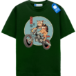 Motorcycle Cat T Shirt, Cool Cat Lover Tee